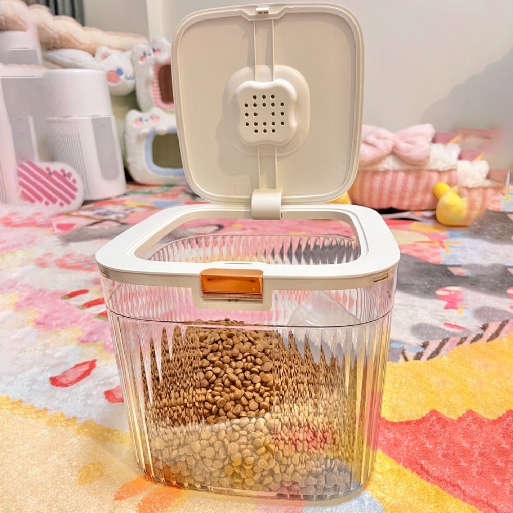 Food Storage Containers Plastic Box - Flip Cover Dog Food Storage Container