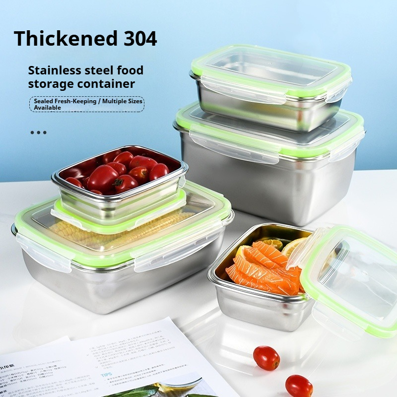 Food Storage Box Stainless Steel - 304 Stainless Steel Lunch Box Set