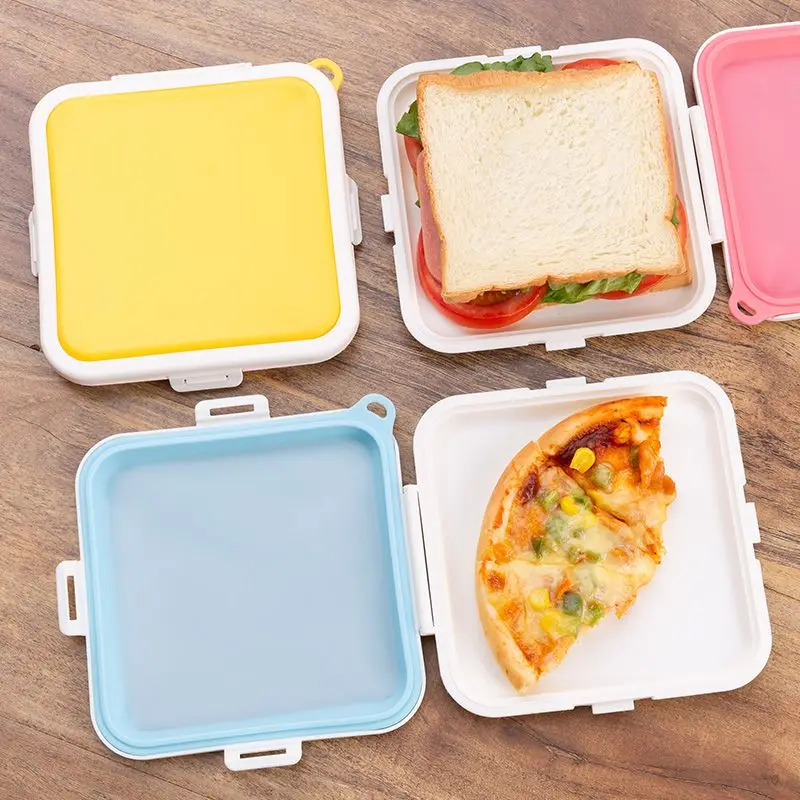 Food Storage Bags Reusable - 1pc Portable Sandwich Crisper Toast Storage