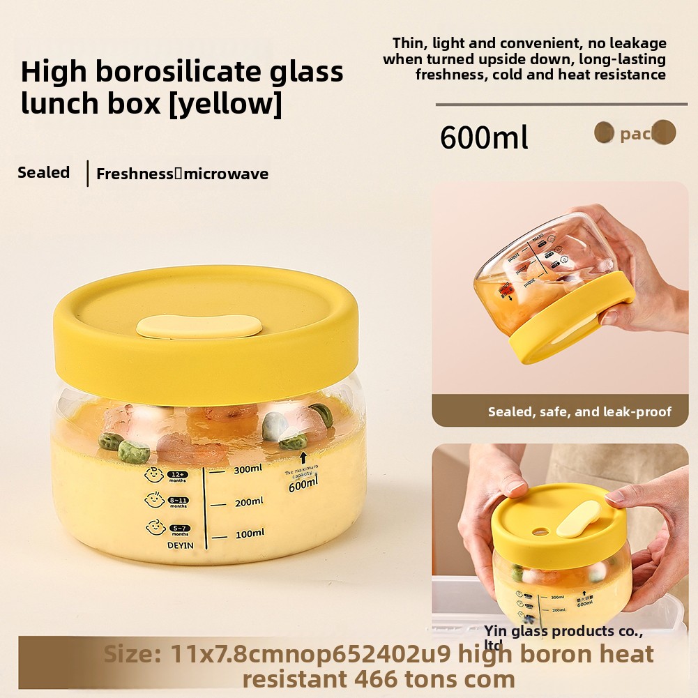 Food Storage Glass Jar - Glass Food Storage Container Airtight Leakproof