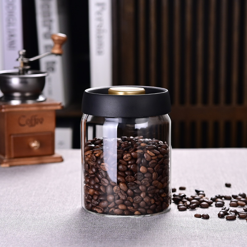 Coffee Bean Storage Jar, Vacuu - đánh giá và giá Food Storage Glass Jar