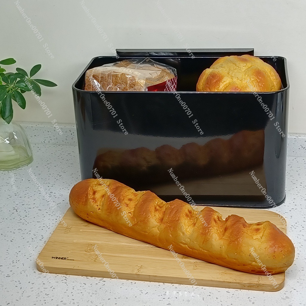 Kitchen Bread Box with Bamboo  - đánh giá và giá Food Storage Box Stainless Steel