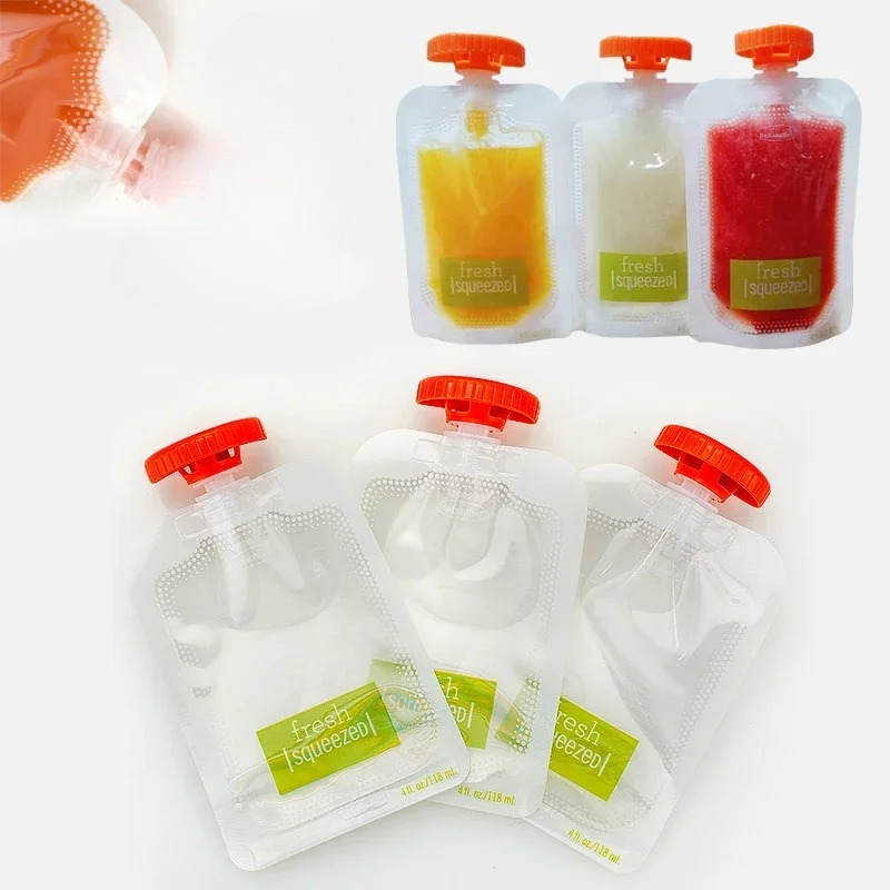 10Pcs Baby Food and Juice Box  - đánh giá và giá Food Storage Silicone Bags