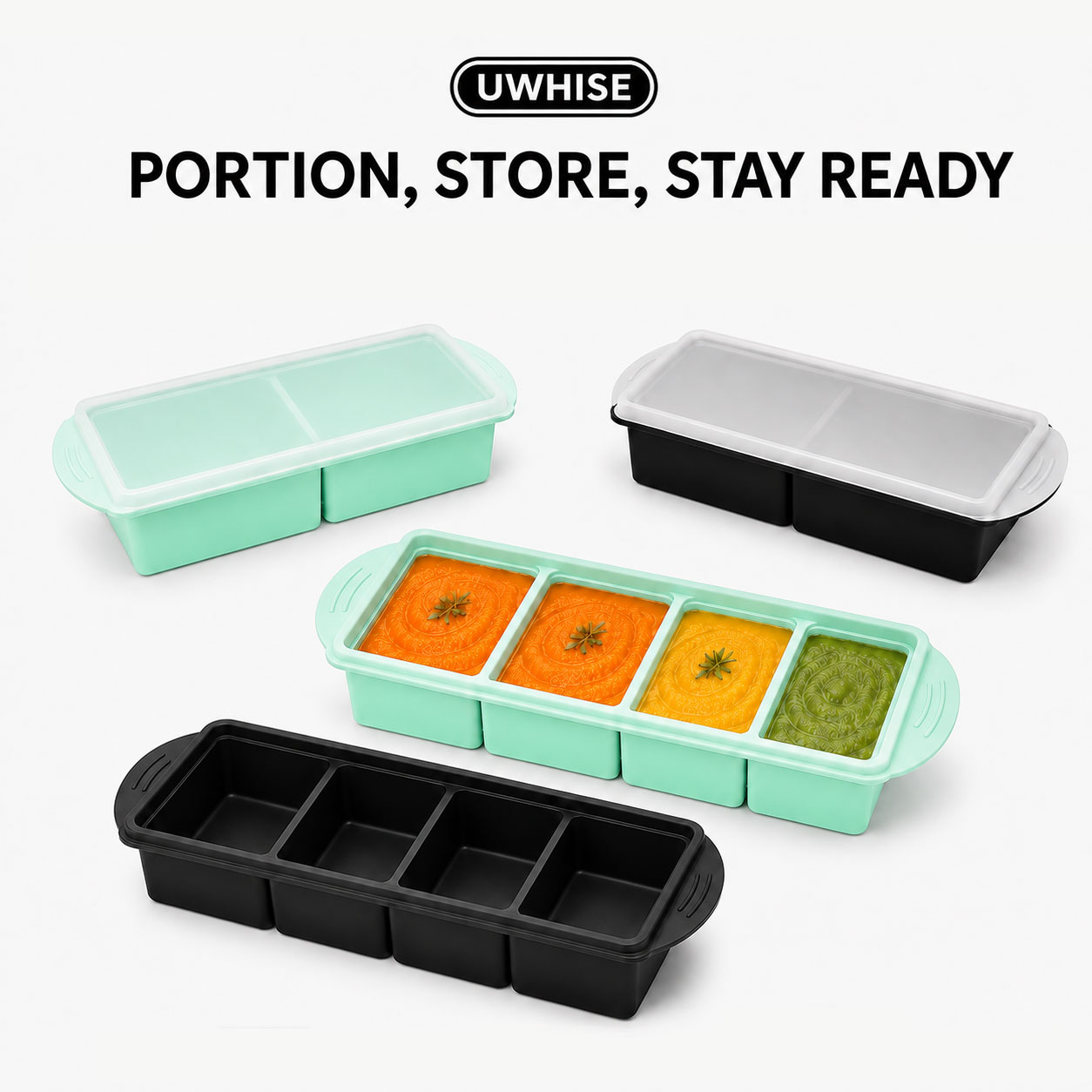 Uwhise Silicone Soup Freezer T - đánh giá và giá Xl Food Storage Containers With Lids