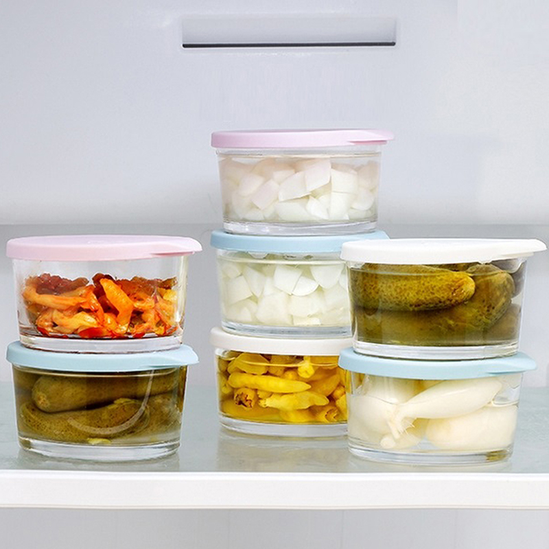 ●Microwave Safe Round Food Sto - đánh giá và giá Food Storage Glass Jar