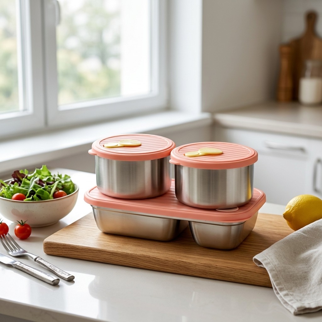 Microwave Safe 304 Stainless S - đánh giá và giá Food Storage Box Stainless Steel