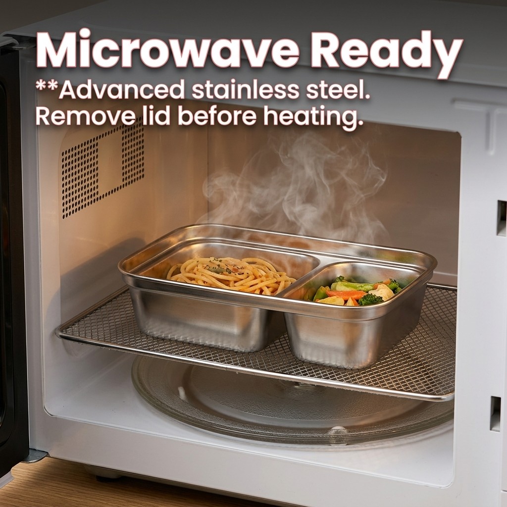 Microwave Safe 304 Stainless S - đánh giá và giá Food Storage Box Stainless Steel