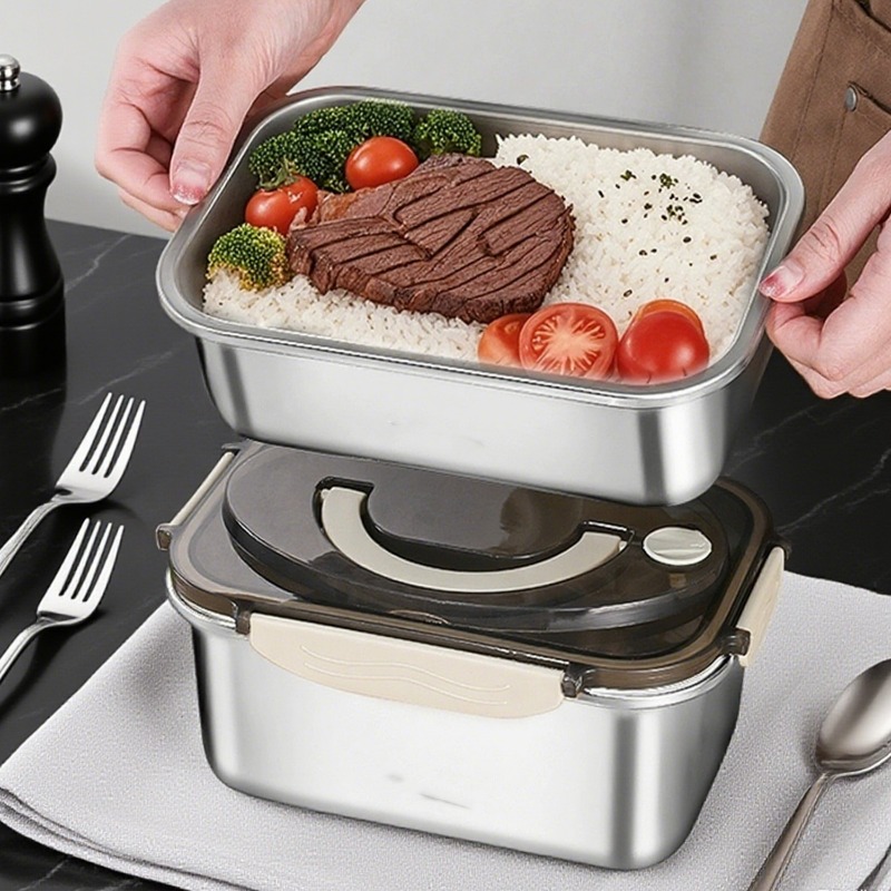 Large Capacity Bento Box  Stai - đánh giá và giá Food Storage Box Stainless Steel