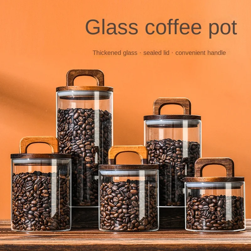 700-2100ml Wood Lid Glass Jar  - đánh giá và giá Glass Food Storage Xl