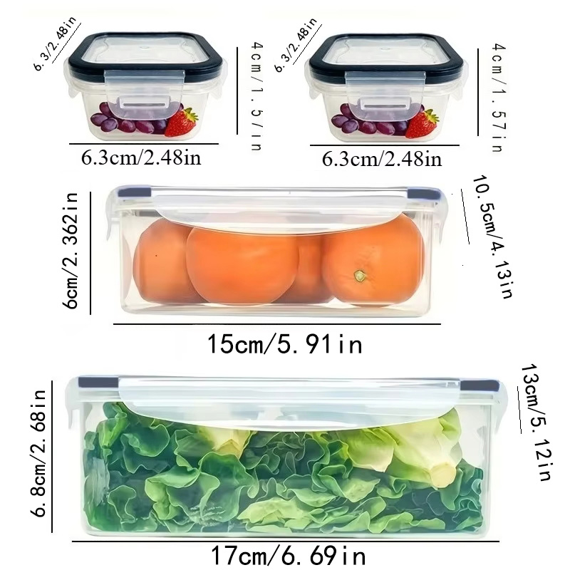 8Pcs Set Includes 4 Containers - đánh giá và giá Food Storage Camping