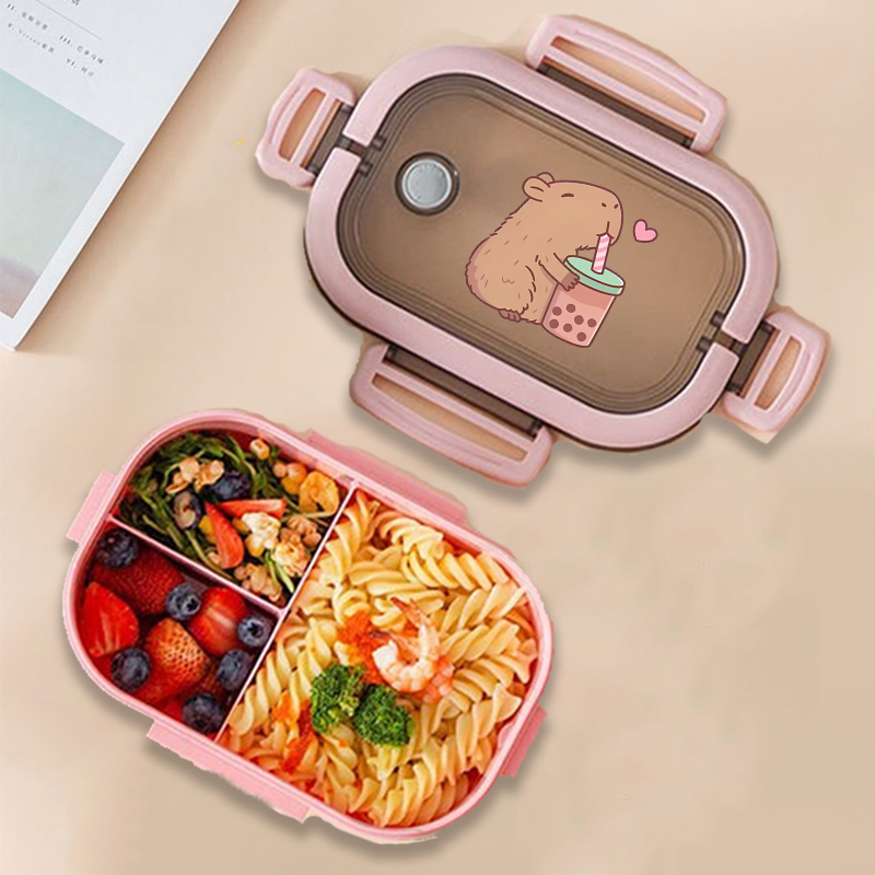 Capybara Bento Lunch Box Anime - đánh giá và giá Food Storage And Containers