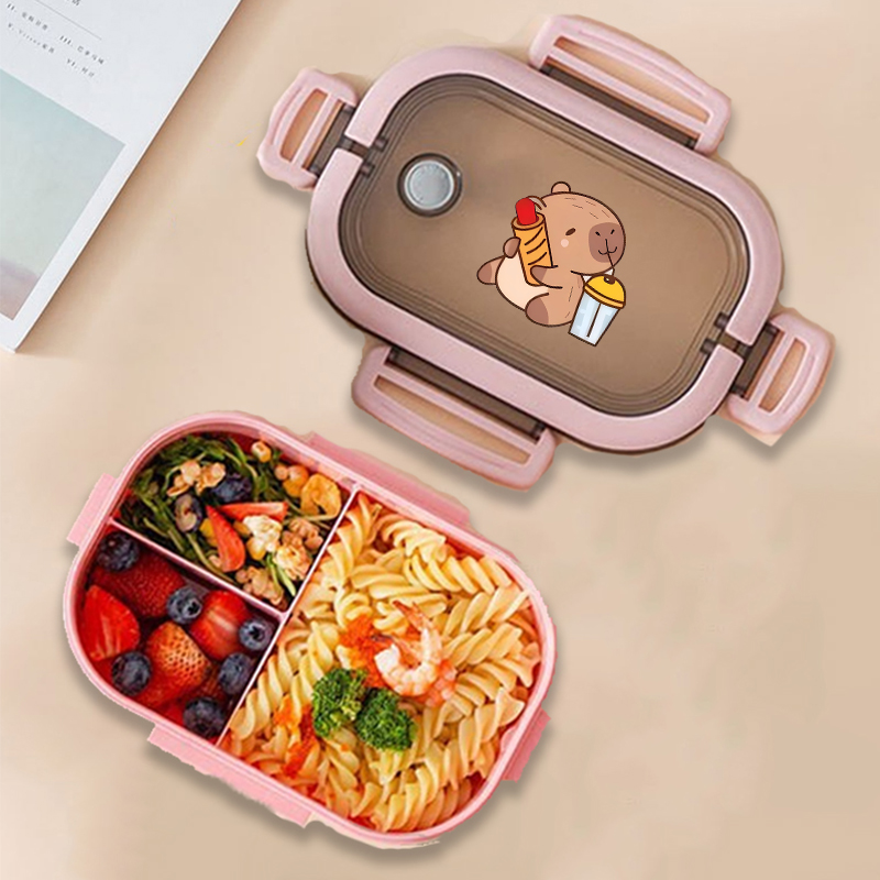 Capybara Bento Lunch Box Anime - đánh giá và giá Food Storage And Containers