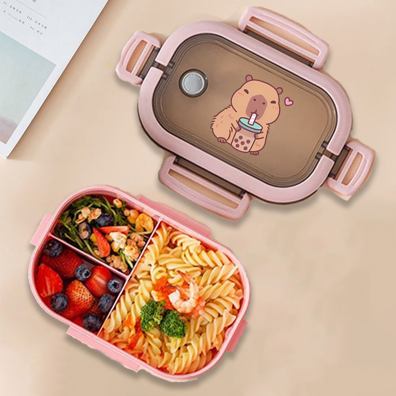 Capybara Bento Lunch Box Anime - đánh giá và giá Food Storage And Containers