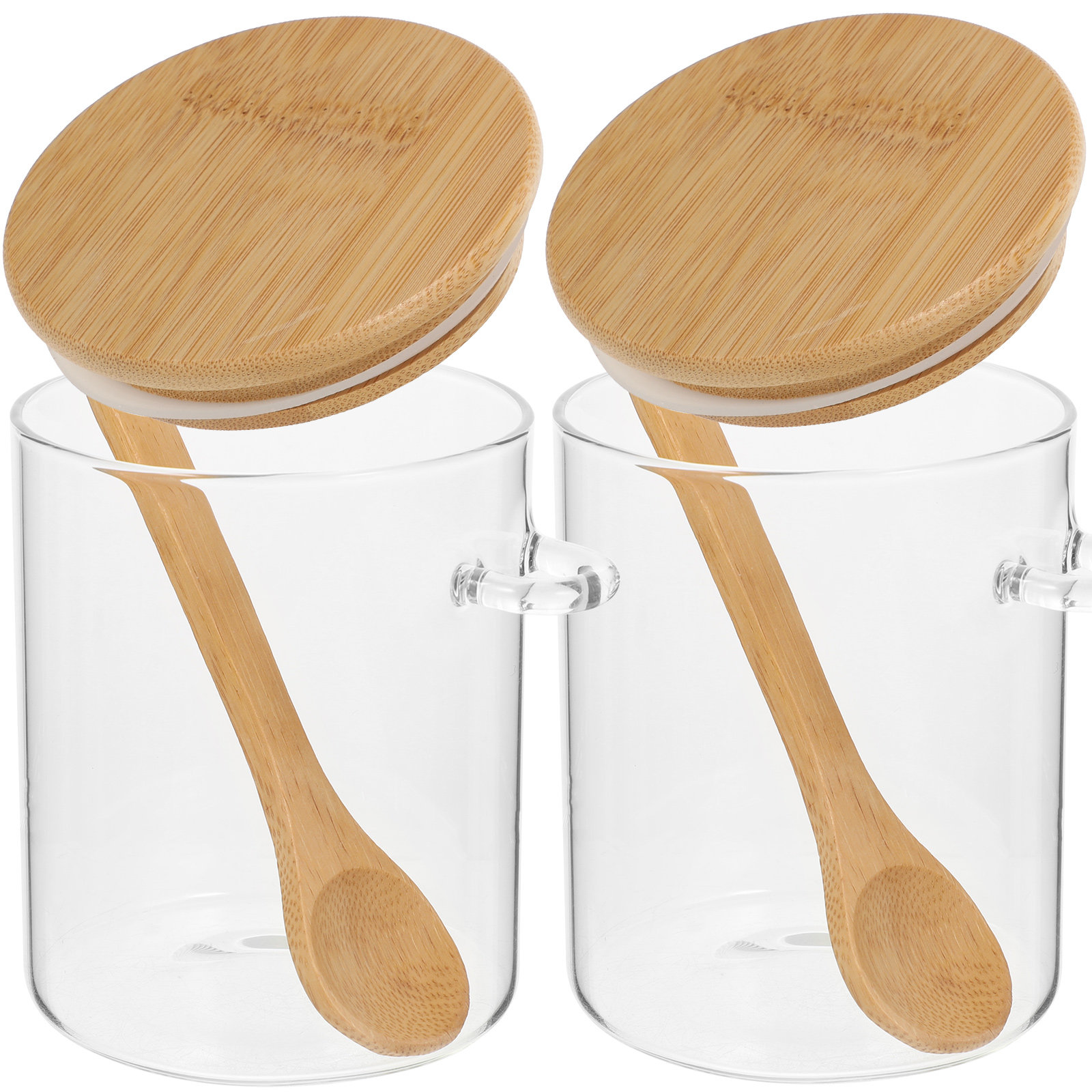 2 Pcs Flour Sugar Storage Cont - đánh giá và giá Food Storage Glass Jar