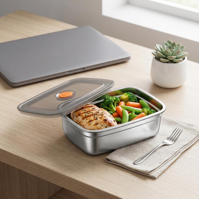 Stainless Steel Camping Lunch  - đánh giá và giá Food Storage Box Stainless Steel