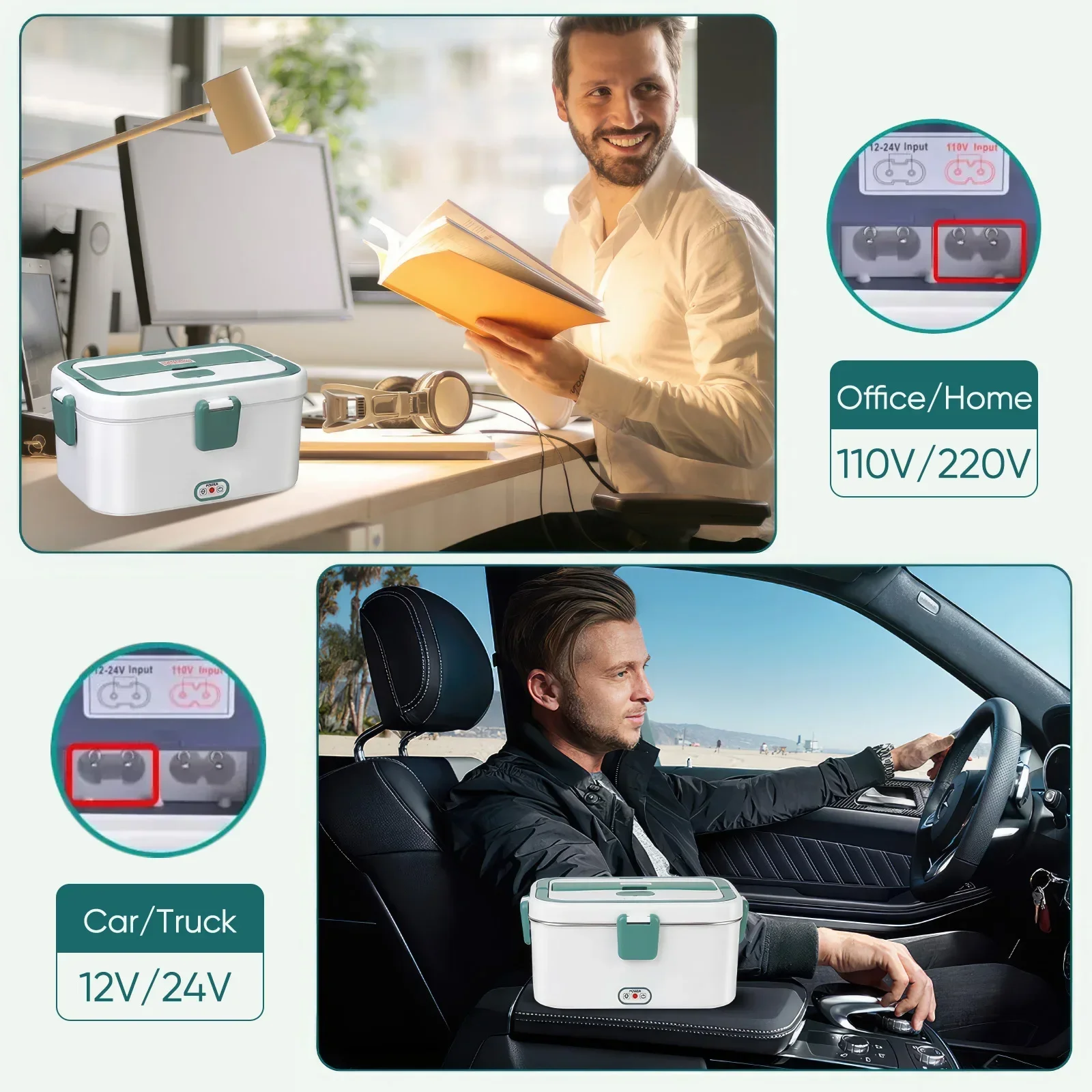Electric Lunch Box Food Warmer - đánh giá và giá Food Storage Camping