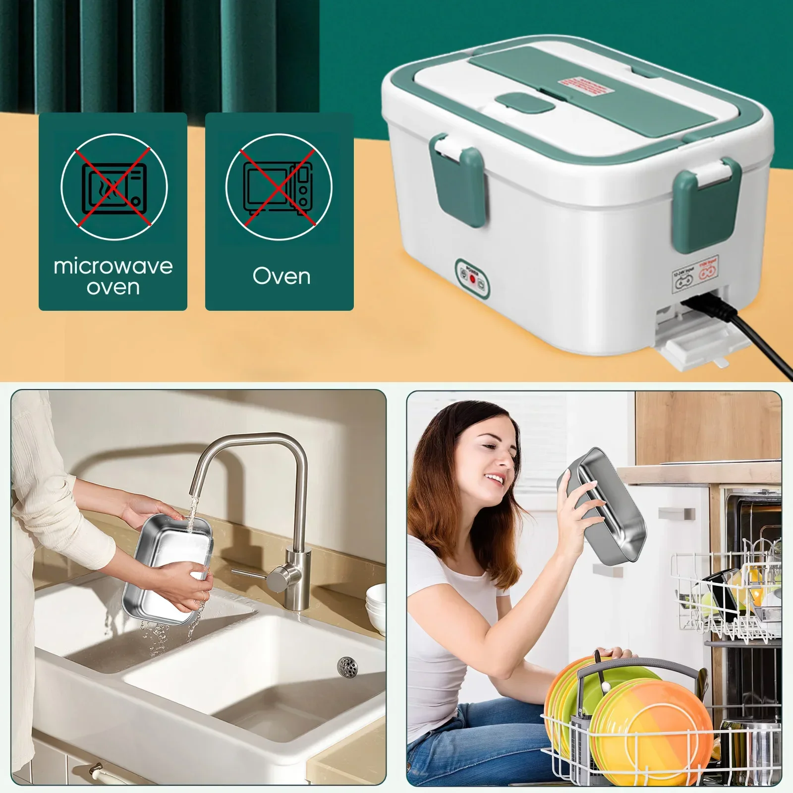 Electric Lunch Box Food Warmer - đánh giá và giá Food Storage Camping