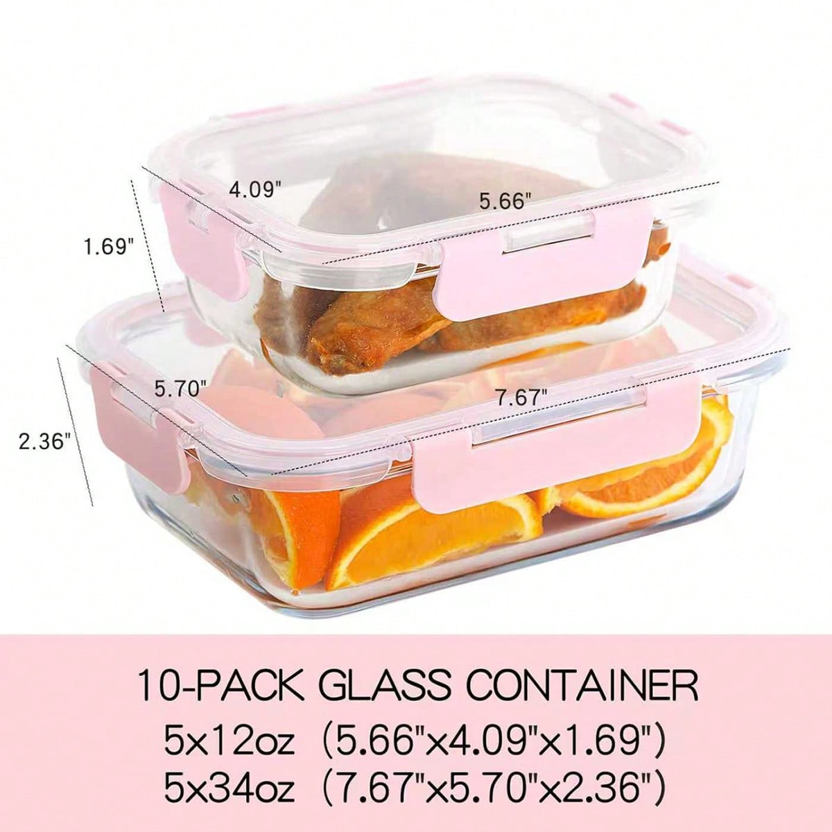 10 Pack Glass Meal Prep Contai - đánh giá và giá Food Storage Glass Jar