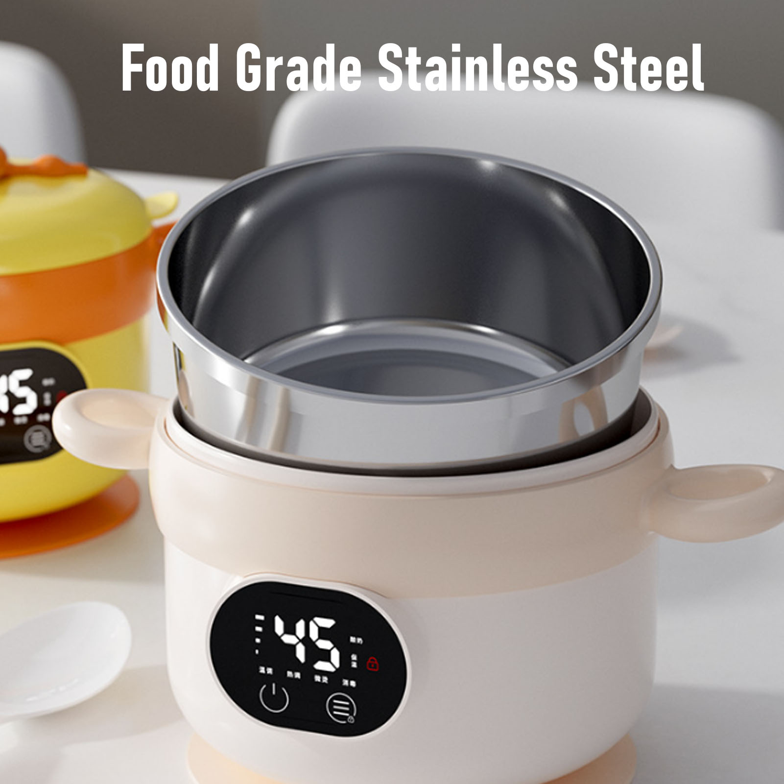 Food Warmer Bowl Electric Lunc - đánh giá và giá Food Storage Box Stainless Steel