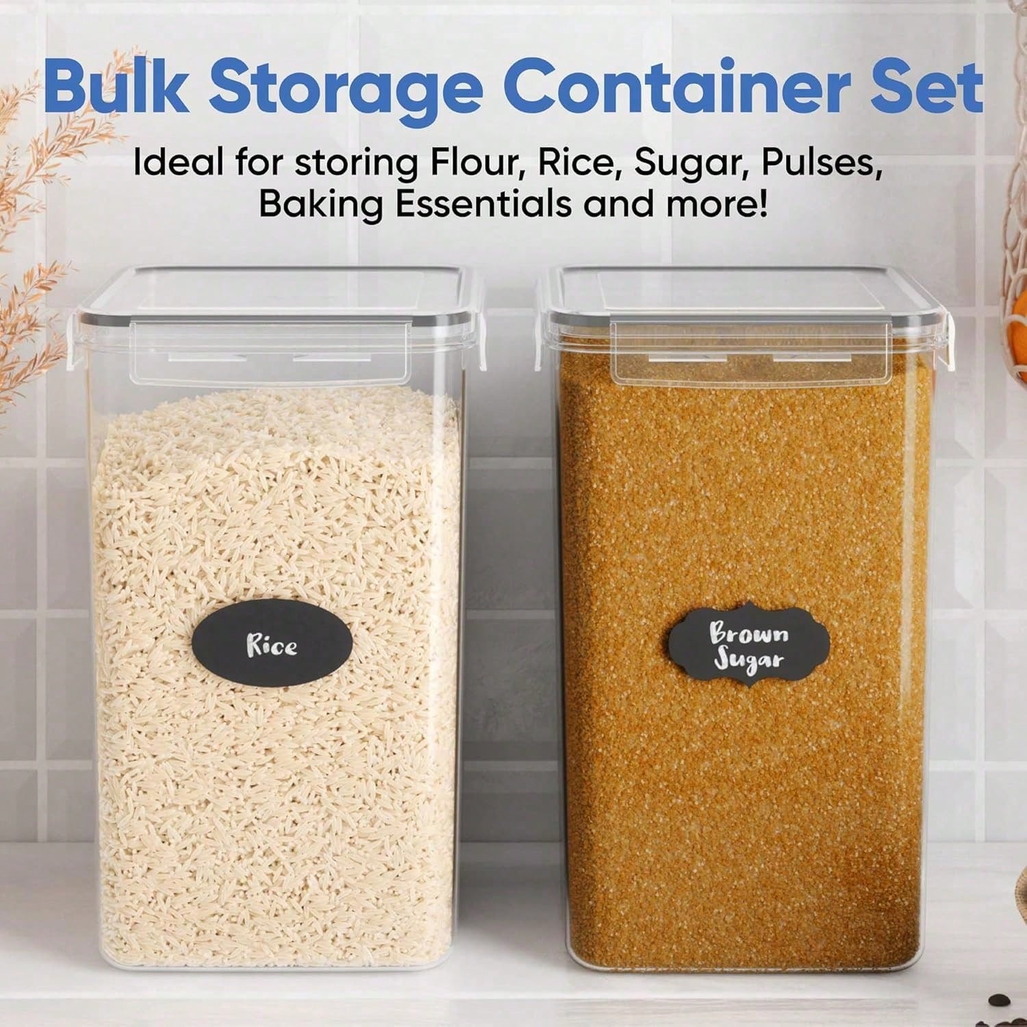 Extra Large Flour And Sugar St - đánh giá và giá Xl Food Storage Containers With Lids