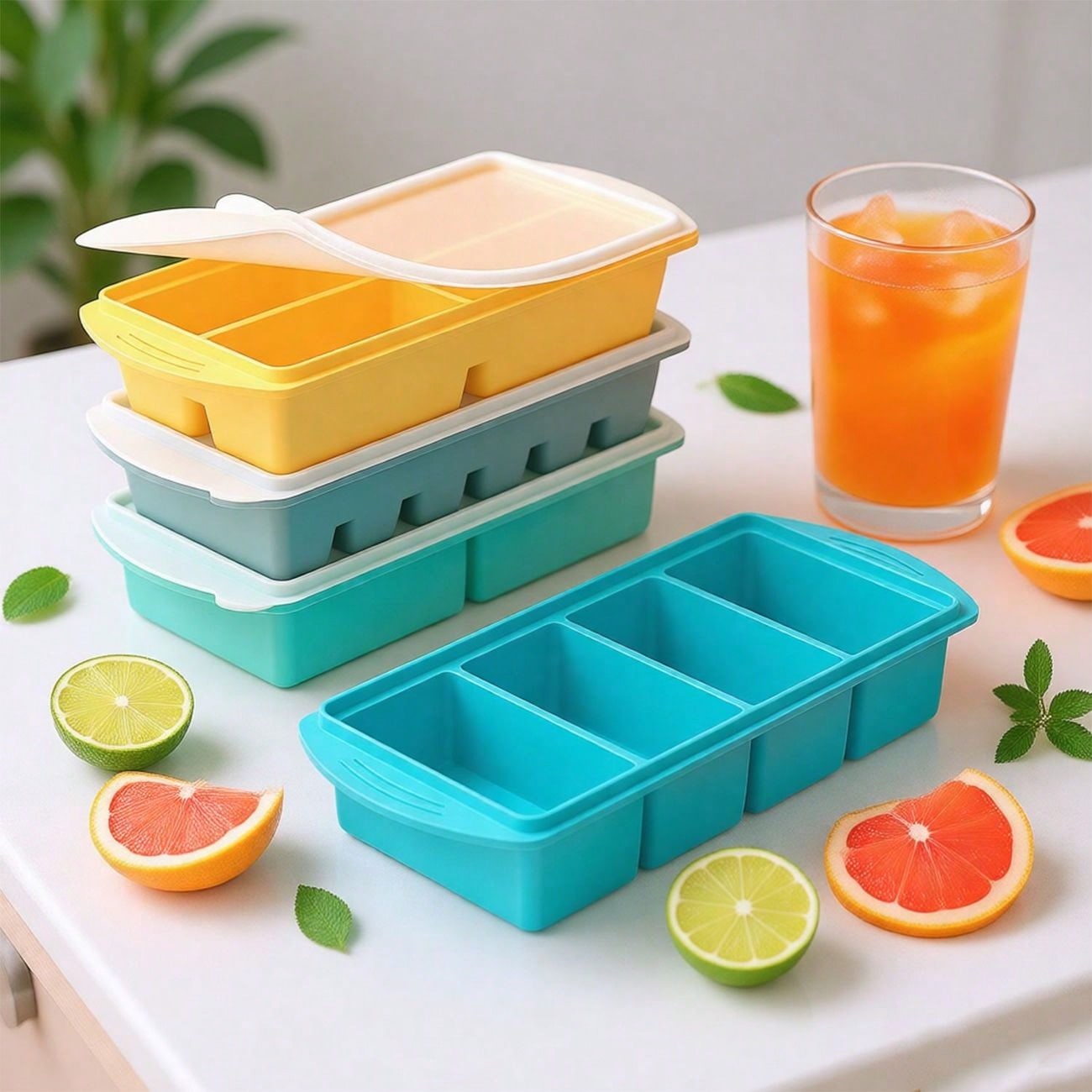 Silicone Freezer Tray with Lid - đánh giá và giá Xl Food Storage Containers With Lids