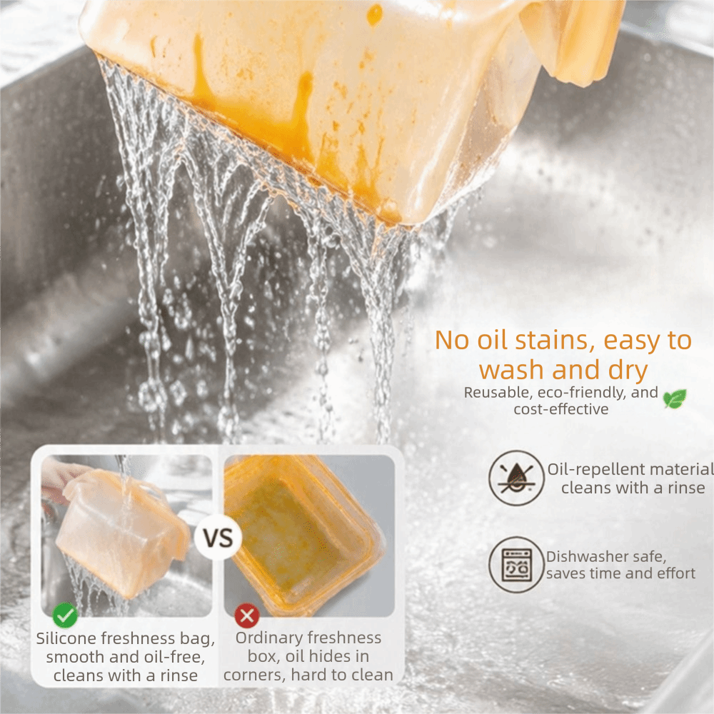 Leak Proof Silicone Food Stora - đánh giá và giá Food Storage Silicone Bags