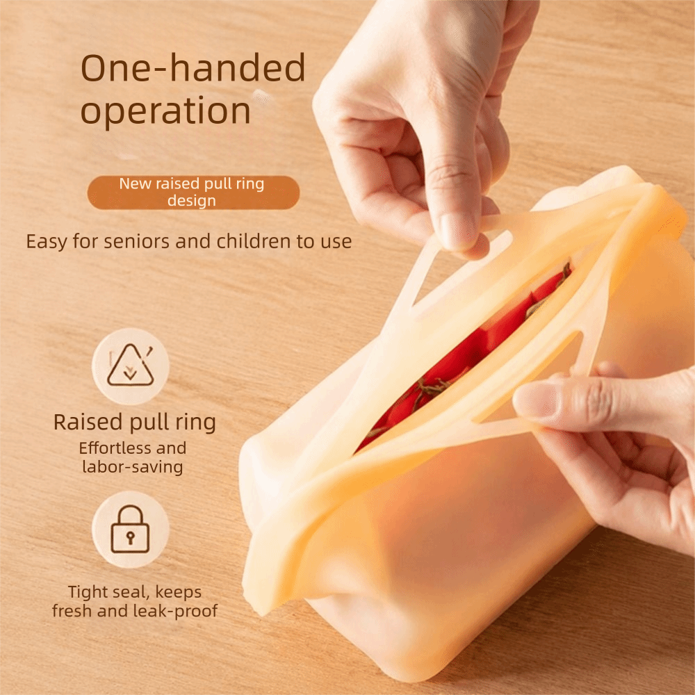 Leak Proof Silicone Food Stora - đánh giá và giá Food Storage Silicone Bags