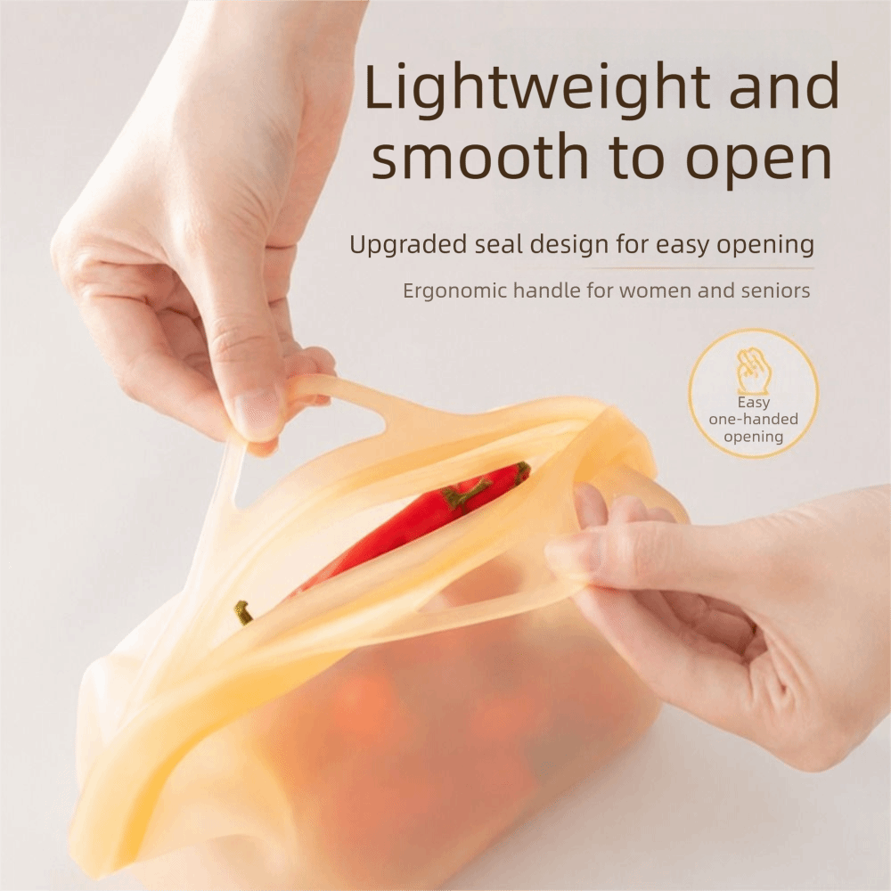 Leak Proof Silicone Food Stora - đánh giá và giá Food Storage Silicone Bags