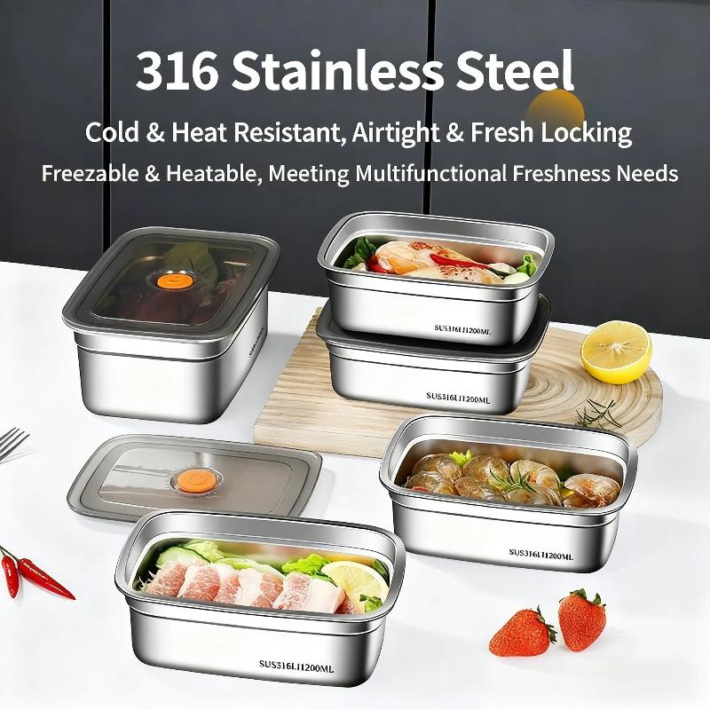 Stainless Steel Sealed Lunch B - đánh giá và giá Food Storage Box Stainless Steel