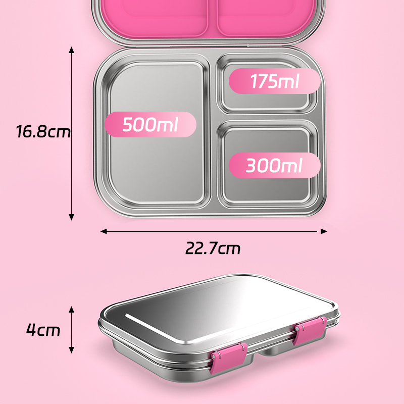 Stainless Steel Leakproof Bent - đánh giá và giá Food Storage Box Stainless Steel