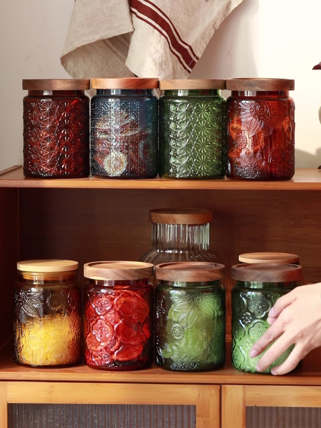 Vintage Glass Kitchen Storage  - đánh giá và giá Food Storage Glass Jar