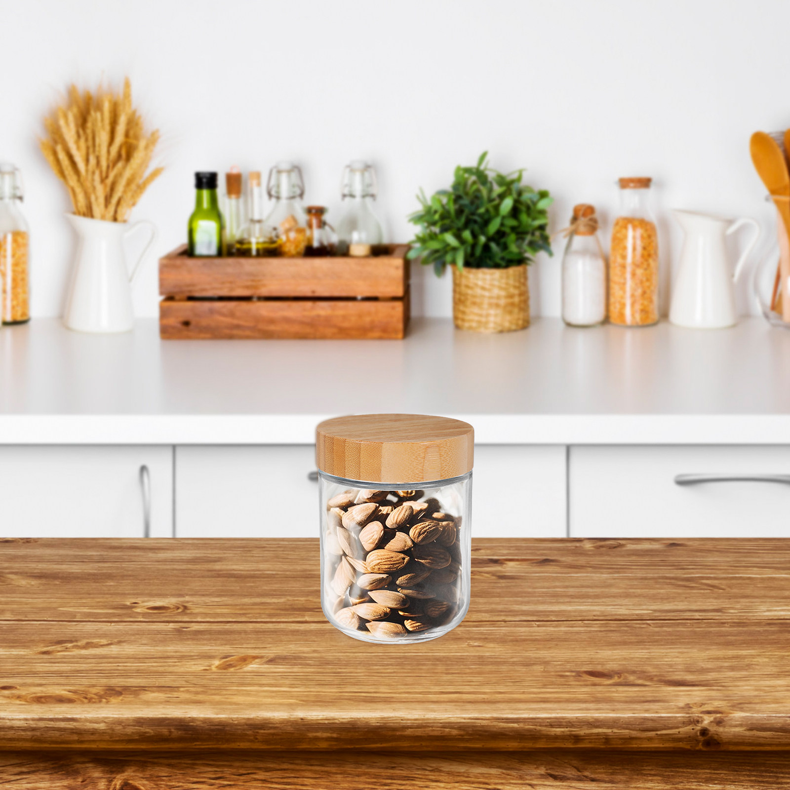 4Pcs Glass Kitchen Storage Jar - đánh giá và giá Food Storage Glass Jar